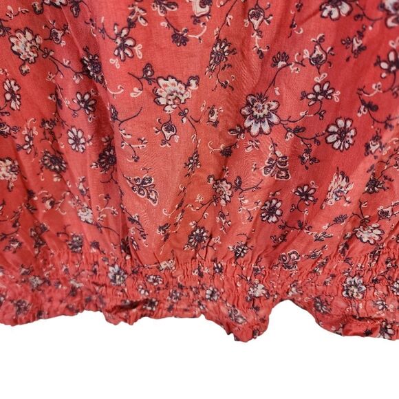 Eddie Bauer Coral Floral Top - Picture 2 of 10
